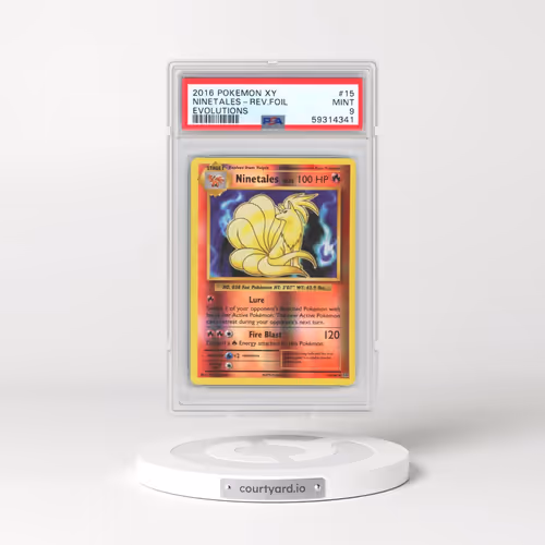 2016 Pokémon XY Evolutions #15 Ninetales - Reverse Foil (PSA 9 MINT)