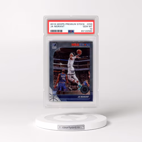 2019 Panini Hoops Premium Stock #259 Ja Morant (PSA 10 GEM MINT)