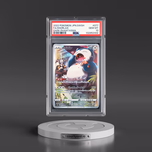 2022 Pokémon Sword & Shield Dark Phantasma #077 Snorlax - Full Art (PSA 10 GEM MINT)