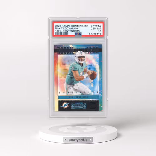 2020 Panini Contenders Rookie of the Year Contenders #RYTTA Tua Tagovailoa (PSA 10 GEM MINT)