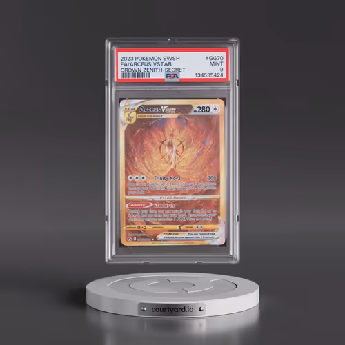 2023 Pokémon Sword and Shield Crown Zenith #GG70 Arceus Vstar - Full Art Secret (PSA 9 MINT)