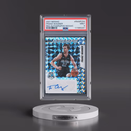 2021 Panini Mosaic Rookie Autographs Mosaic #RAMFZW Franz Wagner (PSA 9 MINT)