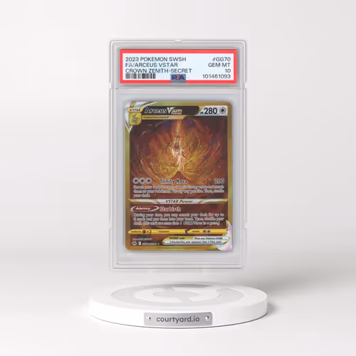 2023 Pokémon Sword and Shield Crown Zenith #GG70 Arceus Vstar - Full Art Secret (PSA 10 GEM MINT)
