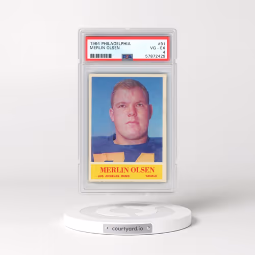 1964 Philadelphia #91 Merlin Olsen (PSA 4 VG-EX)
