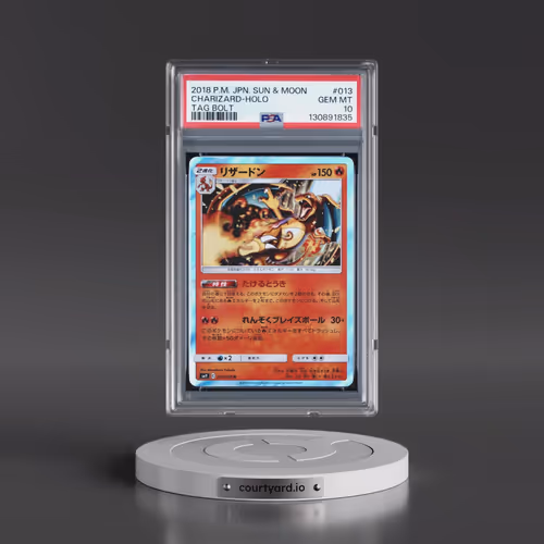 2018 Pokémon Sun & Moon Tag Bolt #013 Charizard - Holo (PSA 10 GEM MINT)