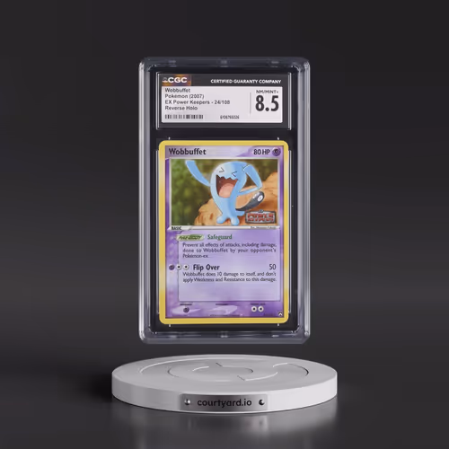 2007 Pokémon EX Power Keepers #24 Wobbuffet - Reverse Foil (CGC 8.5 NM-MT+)