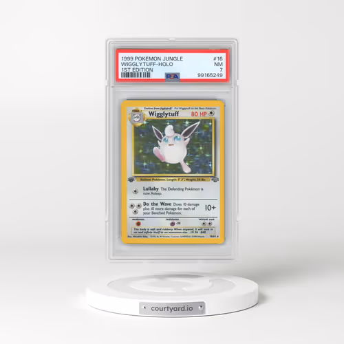1999 Pokémon Jungle #16 Wigglytuff - 1st Edition Holo (PSA 7 NM)
