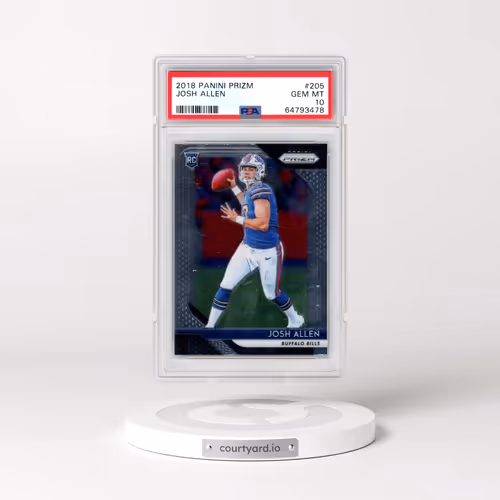 2018 Panini Prizm #205 Josh Allen (PSA 10 GEM MINT)