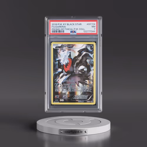 2016 Pokémon XY Black Star Promo #XY114 Darkrai - Full Art Mythical Pokemon Collection (PSA 7 NM)