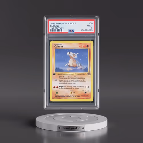1999 Pokémon Jungle #50 Cubone - 1st Edition (PSA 9 MINT)
