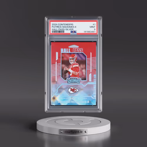 2024 Panini Contenders Hall Pass #1 Patrick Mahomes II - Silver (PSA 9 MINT)
