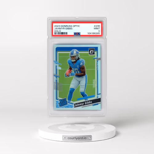 2023 Panini Donruss Optic #236 Jahmyr Gibbs - Holo (PSA 9 MINT)