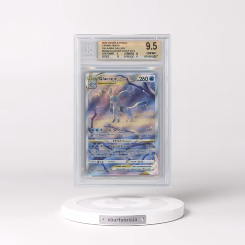 2023 Crown Zenith #GG40 Glaceon VSTAR - Galarian Gallery Holo (BGS 9.5 GEM MINT)