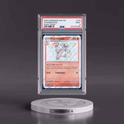 2024 Pokémon Paf EN-Paldean Fates #110 Charmeleon - Shiny Rare (PSA 9 MINT)