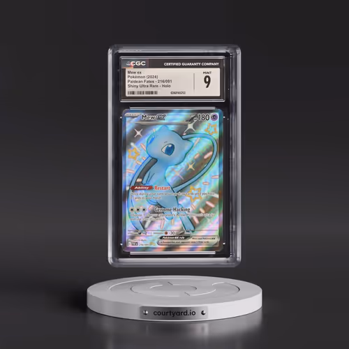 2024 Paldean Fates - PAF EN #216/091 Mew ex - Shiny Ultra Rare Holo (CGC 9 MINT)