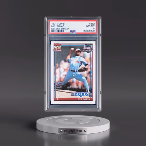 1991 Topps Desert Shield #252 Mel Rojas (PSA 8 NM-MT)