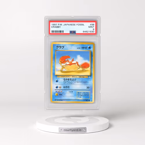 1997 Pokémon Fossil #98 Krabby (PSA 9 MINT)