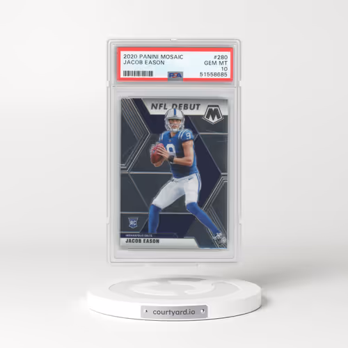 2020 Panini Mosaic #280 Jacob Eason (PSA 10 GEM MINT)