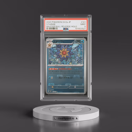 2023 Pokémon Sv2a-Pokemon 151 #121 Starmie - Reverse Holo Master Ball (PSA 9 MINT)