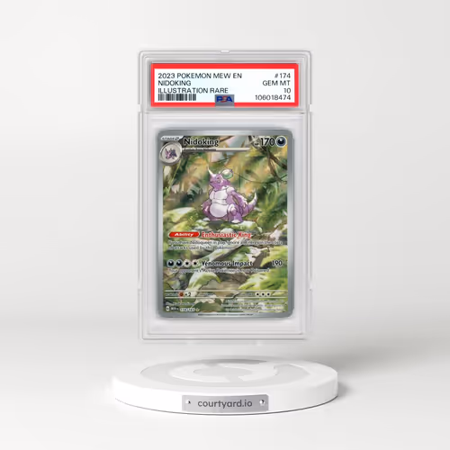 2023 Pokémon Mew EN-151 #174 Nidoking - Illustration Rare (PSA 10 GEM MINT)