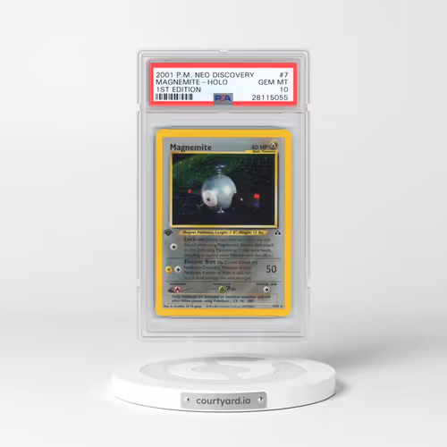 2001 Pokémon Neo Discovery #7 Magnemite - 1st Edition Holo (PSA 10 GEM MINT)