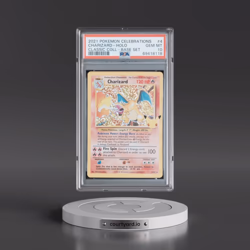 2021 Pokémon Celebrations Classic Collection #4 Charizard - Holo (PSA 10 GEM MINT)