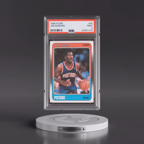 1988 Fleer #40 Joe Dumars (PSA 9 MINT)