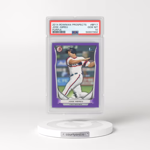 2014 Bowman Prospects #BP17 Jose Abreu - Purple (PSA 10 GEM MINT)