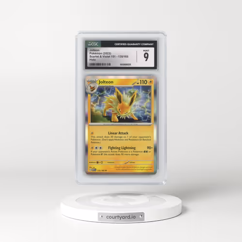 2023 Scarlet & Violet 151 - MEW EN #135/165 Jolteon - Holo (CGC 9 MINT)