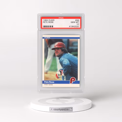 1984 Fleer #46 Pete Rose (PSA 10 GEM MINT)