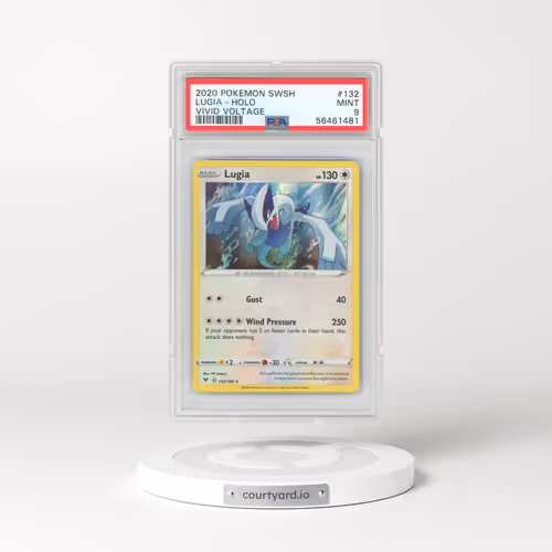 2020 Pokémon Sword & Shield Vivid Voltage #132 Lugia - Holo (PSA 9 MINT)