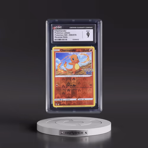2022 Pokémon GO #008/078 Charmander - Reverse Holo (CGC 9 MINT)