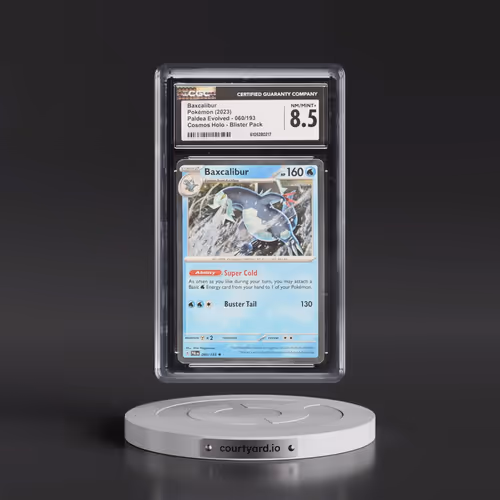 2023 Pokémon Pal EN-Paldea Evolved #060 Baxcalibur - Temporal Forces Premium Checklane Blister (CGC