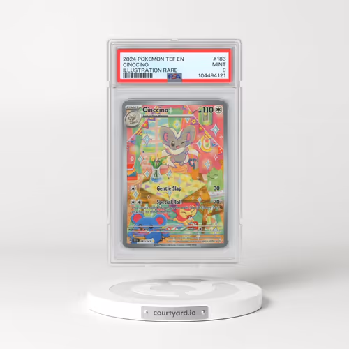 2024 Pokémon Tef EN-Temporal Forces #183 Cinccino - Illustration Rare (PSA 9 MINT)