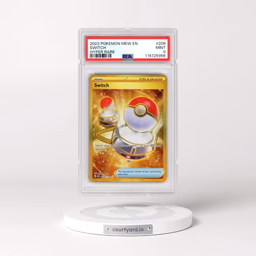 2023 Pokémon Mew EN-151 #206 Switch - Hyper Rare (PSA 9 MINT)
