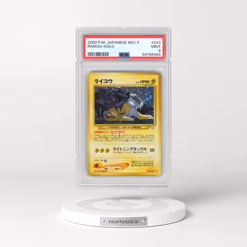 2000 Pokémon Neo 3 #243 Raikou - Holo (PSA 9 MINT)