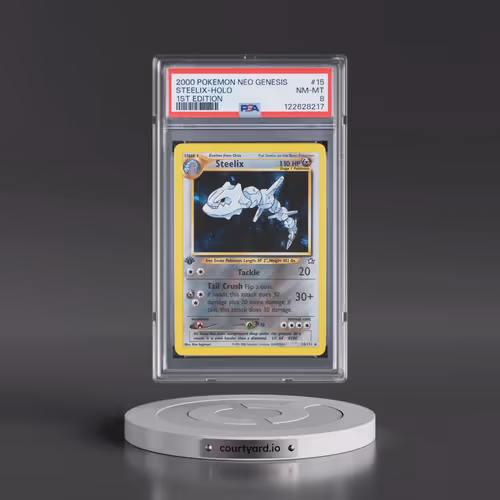 2000 Pokémon Neo Genesis #15 Steelix - 1st Edition Holo (PSA 8 NM-MT)