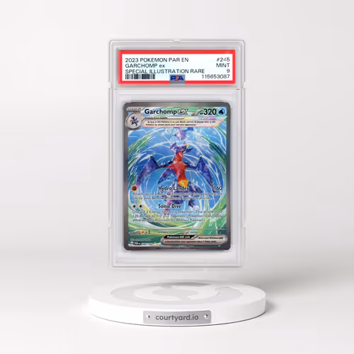 2023 Pokémon Par EN-Paradox Rift #245 Garchomp EX - Holo Special Illustration Rare (PSA 9 MINT)