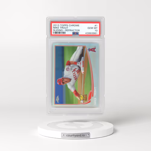 2013 Topps Chrome #1 Mike Trout - Sliding-Refractor (PSA 10 GEM MINT)