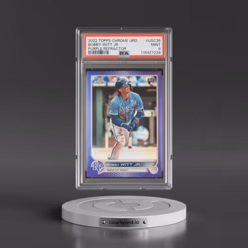 2022 Topps Chrome Update #USC35 Bobby Witt Jr. - Purple Refractor (PSA 9 MINT)
