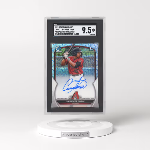 2023 Bowman Chrome Prospect Autographs #CPACT Cristofer Torin - Hta Choice (SGC 9.5 MINT+)