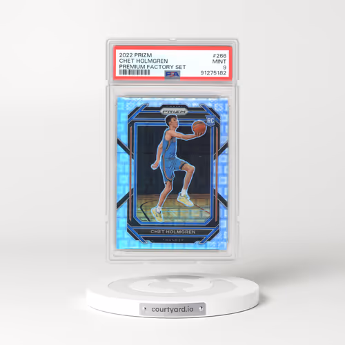 2022 Panini Prizm #266 Chet Holmgren - Premium Factory Set (PSA 9 MINT)