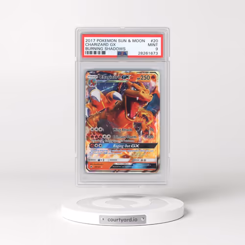 2017 Pokémon Sun & Moon Burning Shadows #20 Charizard GX - Holo (PSA 9 MINT)