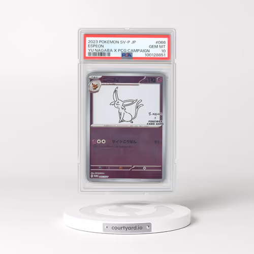2023 Pokémon SV-P Promo #066 Espeon - YU Nagaba X Pokemon Card Game Campaign (PSA 10 GEM MINT)