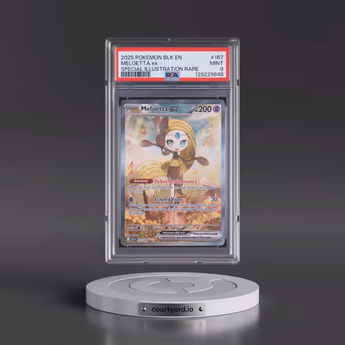 2025 Pokémon Blk EN-Black Bolt #167 Meloetta EX - Holo Special Illustration Rare (PSA 9 MINT)