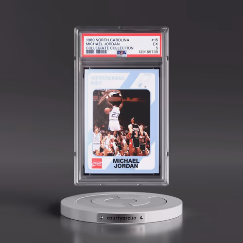 1989 Collegiate Collection North Carolina #15 Michael Jordan (PSA 5 EX)