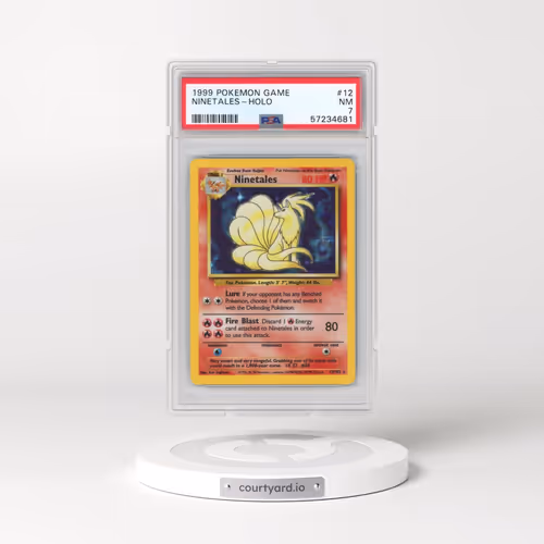 1999 Pokémon Game #12 Ninetales - Holo (PSA 7 NM)