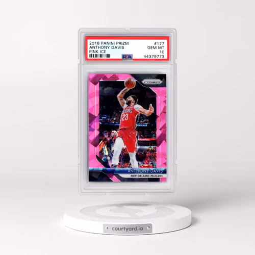 2018 Panini Prizm #177 Anthony Davis - Pink Ice (PSA 10 GEM MINT)