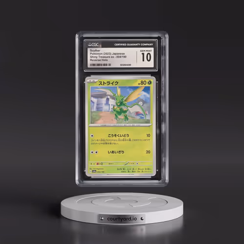 2023 Shiny Treasure ex #004/190 Scyther - Reverse Holo Digitized (CGC 10 GEM MINT)