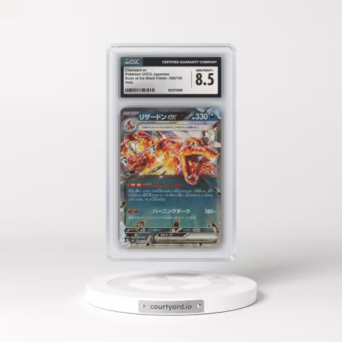 2023 Ruler of the Black Flame #066/108 Charizard ex (CGC 8.5 NM-MT+)